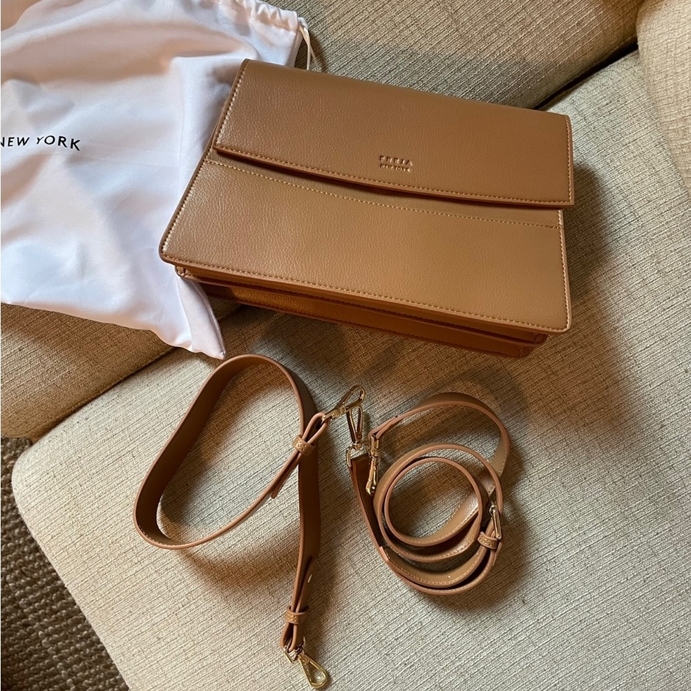 Freja New York Freja NYC Caramel Shoulder Bag.